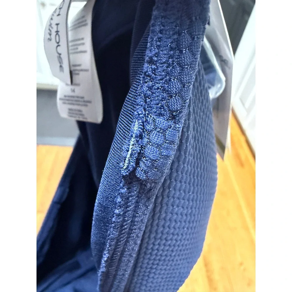 Beach House Navy Blue Textured Honeycomb Tankini Top UPF 50+ New With Tags 14
